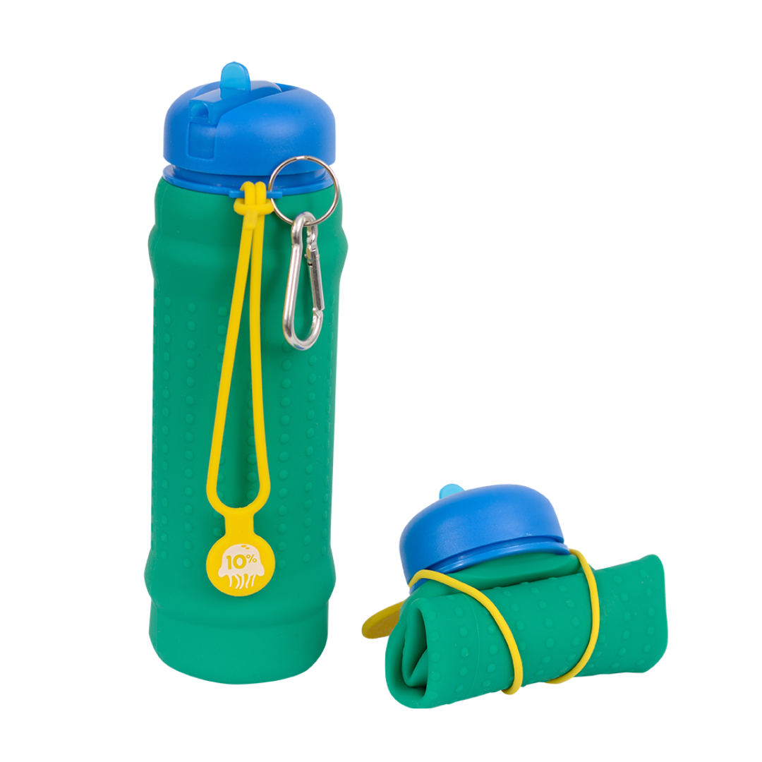 Green, Cobalt + Yellow, Collapsible Bottle