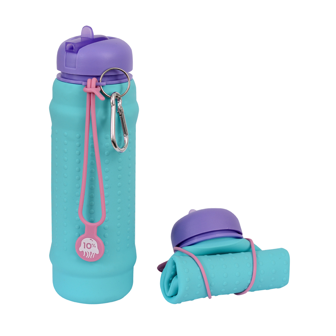 Aquamarine, Violet + Pink Lilac Collapsible Bottle