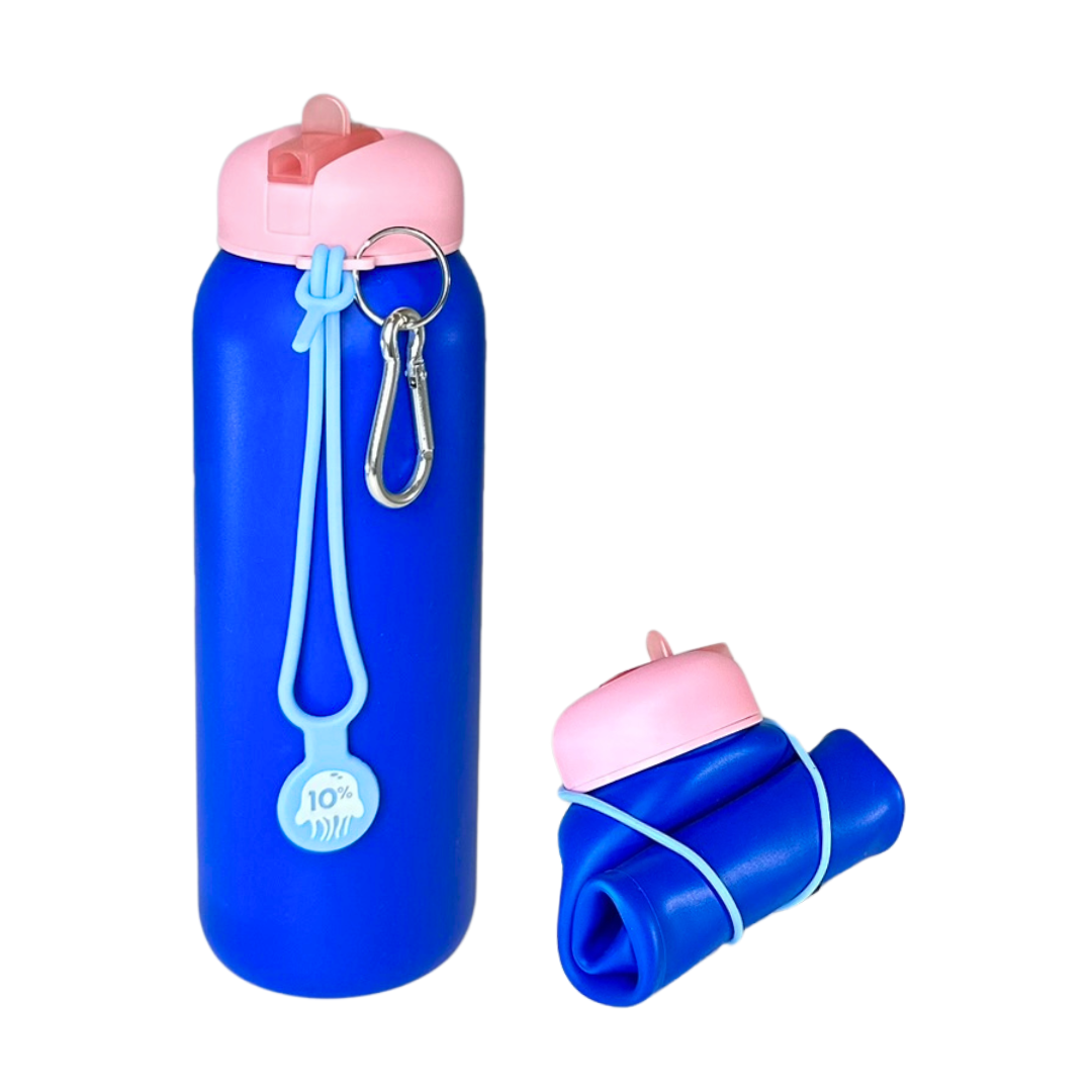 Cobalt, Pink + Dusty Blue, Collapsible Bottle