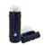 Rolla Bottle - Black, White Lid + Cobalt Strap - Tall and Rolled