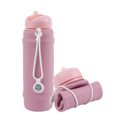 Rolla Bottle Pink Lilac, Pink Lid + White Strap