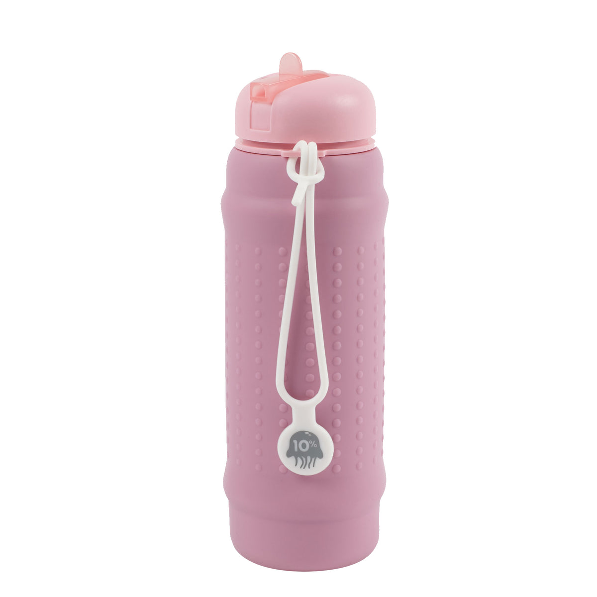 Rolla Bottle Pink Lilac, Pink Lid + White Strap
