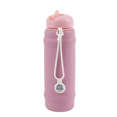 Rolla Bottle Pink Lilac, Pink Lid + White Strap