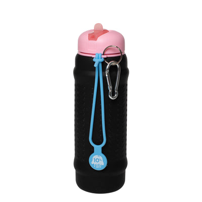 Black, Pink + Dusty Blue Collapsible Bottle