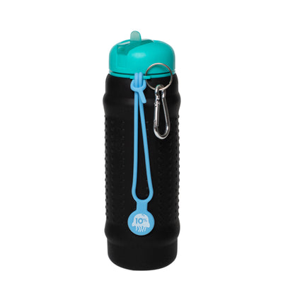 Black, Teal + Dusty Blue  Collapsible Bottle