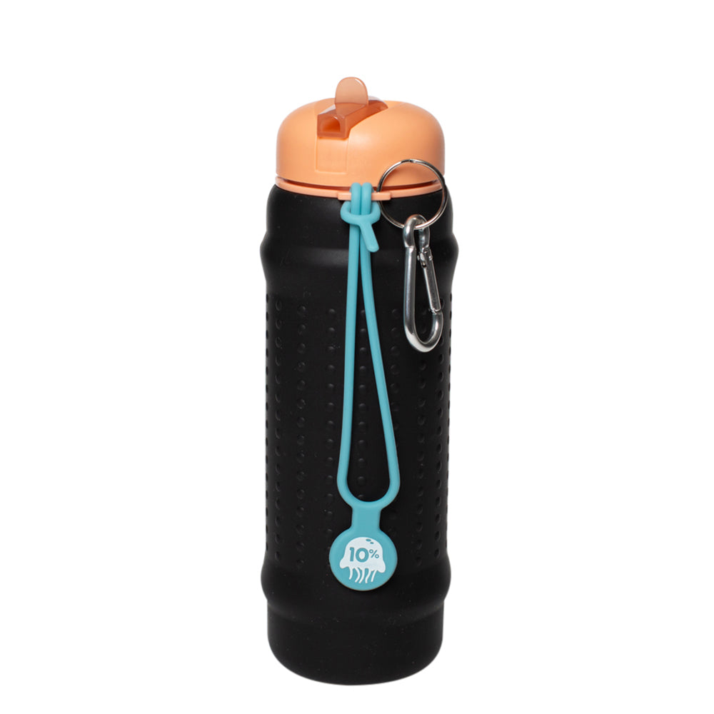 Black, Terracotta + Vintage Blue  Collapsible Bottle