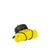Rolla Bottle - Yellow, Black Lid + Black Strap - rolled