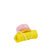 Rolla Bottle - Yellow, Pink Lid + White Strap