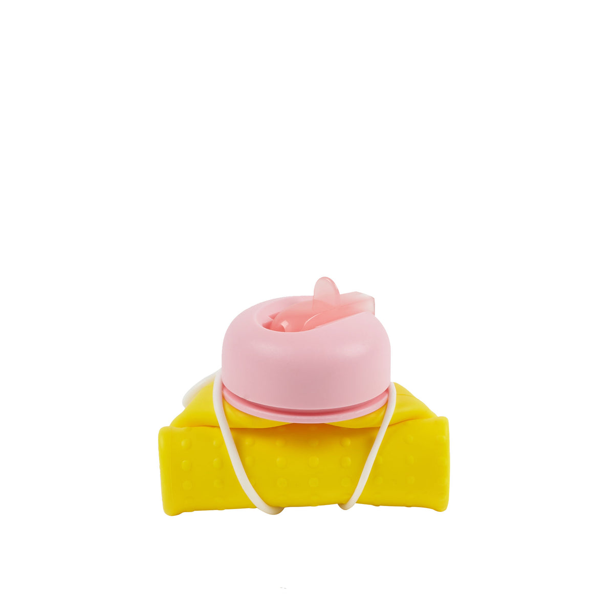 Rolla Bottle - Yellow, Pink Lid + White Strap
