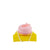 Rolla Bottle - Yellow, Pink Lid + White Strap
